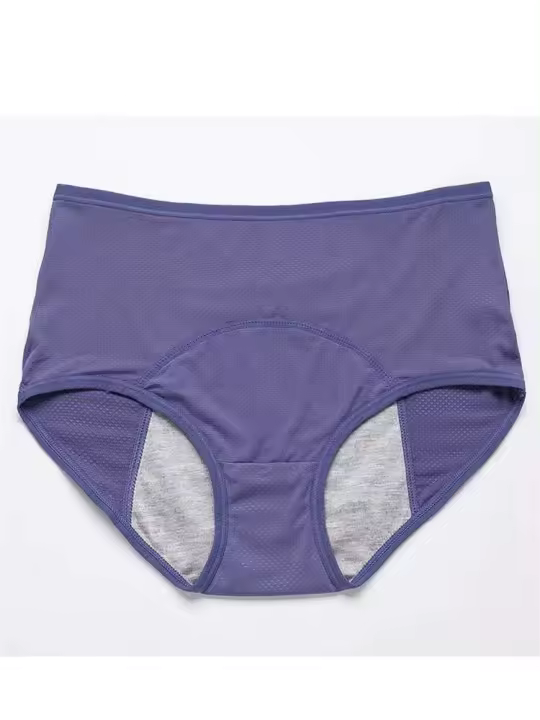 Ropa interior menstrual de algodón transpirable para mujer, ropa interior BA con circunferencia de cintura fisiológica para mujer - 1