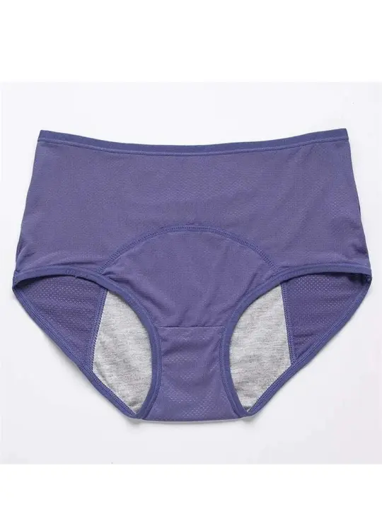 Ropa interior menstrual de algodón transpirable para mujer, ropa interior BA con circunferencia de cintura fisiológica para mujer - 1