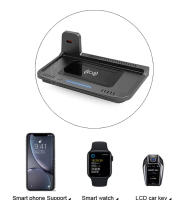 Cargador inalámbrico para teléfono de coche Soporte para coche GWM WEY TANK 300 Accesorios de tanque Panel de carga rápida - details 3