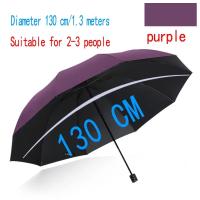 130CM de gran tamaño plegable a prueba de viento impermeable grande sol lluvia paraguas viaje uso familiar - details 1