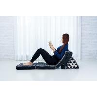 Cómodo Colchón De Suelo con Cojín De Lectura, Futón Japonés, Cama Plegable O Esterilla De Masaje Tailandés, 170 x 53 cm, Azul Claro - details 25