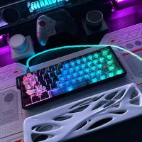 Machima keycap fire68 con personaje japonés raíz pbt adaptador mega león mad6860 (teclado no incluido) - details 7