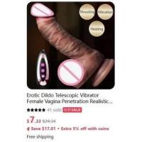 Embalaje privado Sexy Realista Dildo Vibrador telescópico Sexy Adulto Vagina Masturbación Mujer Hombre Anal Juguete Giratorio Calefacción Dildos Juguetes sexuales - details 18