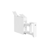 Mueble Auxiliar Armario de Tres Niveles Columna de Cuarto Baño Cajonera Baño Madera Lacada 60x30x80cm Blanco - details 5