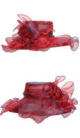 Sombrero de Derby de Verano para Mujeres con Trapo Elegante y Velo Floral para Bodas y Fiestas en Iglesia y Té Material de Poliéster y Nylon Estilo Fedora - details 9