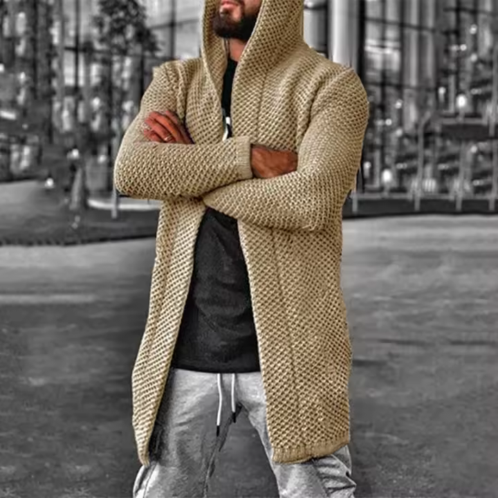 Suéter tipo cárdigan para hombre, otoño/invierno - 1