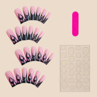 Uñas postizas francesas para mujer, decoración de uñas artificiales extraíbles para salón de belleza, experto e ingenuo - details 3