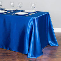 Mantel rectangular de satén superpuesto para boda, Navidad, Baby Shower, cumpleaños, banquete, decoración para fiesta, comedor en casa, cubierta de mesa de satén - details 11