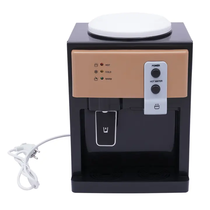 Dispensador de agua de escritorio dorado champán, hielo caliente, dispensador de agua para dormitorio/sala de estar/oficina - 1
