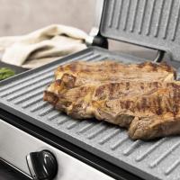 Parrilla Eléctrica de Piedra Revestida Placas Extraíbles y Reversibles, Apertura de 180ª, Superficie Amplia 2200 W, Acero Inoxidable - details 25