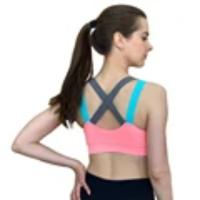 Sujetador deportivo para mujer, Push Up, sin aros, acolchado, entrecruzado, con tiras, para correr, entrenamiento de gimnasia, entrenamiento, ropa interior de Yoga, Tops cortos - details 1
