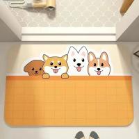 Pie absorbente de baño de diatomita suave rpet para baño, inodoro, dormitorio - details 1