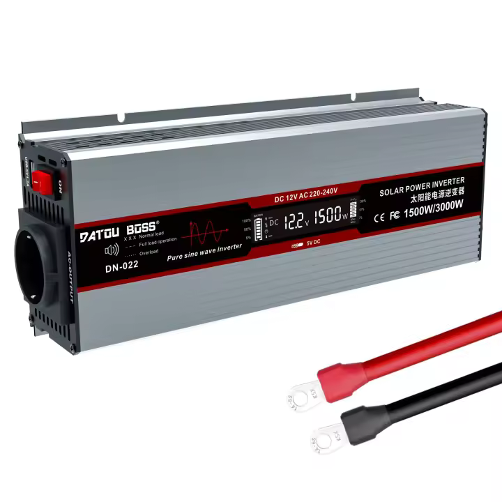 Inversor DATOUBOSS 1800 W Voltaje de Onda Pura 12 V a 230 V Potencia Pica 3600 W - 1