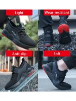Work Shoes Hollow Breathable Steel Toe Boots Lightweight Safety Work Shoes Anti-slippery For Men Women Male Work Sneaker - details 9