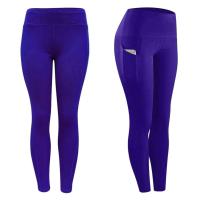 Body de gimnasio de entrenamiento push-pull de cintura alta con bolsillo lateral para mujer, pantalones deportivos para correr y yoga - details 4