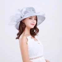 Elegante Sombrero de Organza con Borla de Dobladillo Sombrero Derby Transpirable para Ocasiones Formales Regalo de Año Nuevo 2025 - details 1