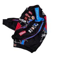 Suzuki motocicleta 2024 Protector de cierre de cremallera forro a prueba de viento patrón impreso Unisex invierno cálido chaqueta de carreras de lana - details 5