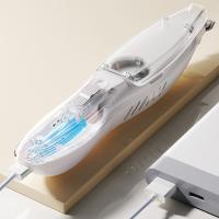 Con aspiradora, cortapelos para mascotas, 2 modos, afeitadora eléctrica impermeable para cortar el pelo de gatos con cepillo limpio, contenedor transparente - details 4