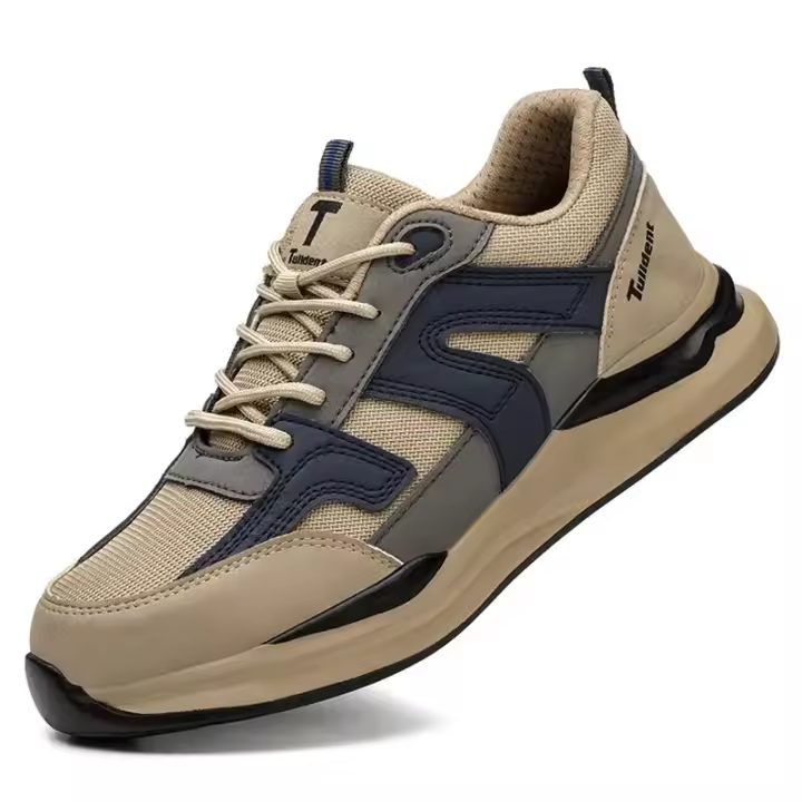 Zapatillas de Trabajo para Hombres Punta de Acero, A Prueba de Perforaciones, Botas Indestructibles, Calzado Ligero de Seguridad - 1