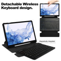 Funda con teclado para Samsung Galaxy Tab S9 Plus, carcasa con rotación de 360 grados, soporte para bolígrafo S, SM-X810 de 12,4 pulgadas - details 5