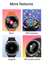 2025 Nuevo reloj BW ultra 4G Smartwatch 32GB de memoria Conexión WIFI Tarjeta SIM 200W Cámara giratoria extraíble Posicionamiento GPS Detección de frecuencia cardíaca AMOLED Smartwatch para Android Samsung - details 12