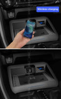 Cargador inalámbrico Qi para coche, placa de carga rápida para teléfono móvil, accesorios para Toyota Rav4 XA50 - details 3