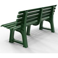 Banco de Jardín 3 Plazas 145x49x74cm Capacidad 240Kg Asiento Exterior Patio Terraza Verde - details 2