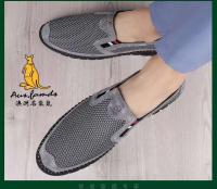 Sandalias deportivas informales ligeras de piel de cerdo para hombre con logo de canguro, correas antideslizantes, estilo de caminar de verano, tenis transpirables - details 10