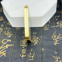 Nuevo Colgante de caja Tangka Gawu de ocho suerte de doble cara, oro arena, 4 × 5, con acero de titanio, antiarañazos y decoloración - details 2