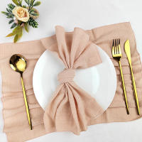 Juego de 30 telas de algodón de gasa, 30x30cm, decoración de boda, uso diario, cena, té, mesa, pueblo, servilletas de Navidad - details 13