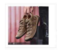 Zapatos informales para hombre, zapatos antideslizantes transpirables de cuero Unisex para caminar, zapatos cosidos a mano para mujer - details 19