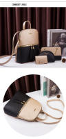 Mochila de Moda para Mujer Mochila de Cuero con Correa para Hombro Bolso Cruzado Set de Bolso de Tarjetero de Cuero Regalo para Mujer - details 15