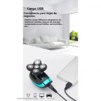 Afeitadora Eléctrica de Cinco Hojas Autoservicio de Cabeza Recargable Impermeable - details 11