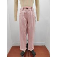Pantalones largos de pana de cintura alta, casuales, de color sólido, holgados y rectos para mujer, otoño. - details 3