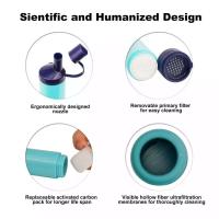 Filtro de 4 etapas para exteriores, sistema de filtración de agua de paja Personal portátil, supervivencia de emergencia para acampar y hacer senderismo - details 5