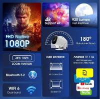 UNITROOP Proyector de Juegos Android 11 Control Remoto Inalámbrico Tarjeta TF WIFI Dual 1280x720P - details 10