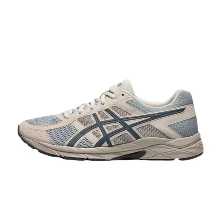 Leten 100% genuinas Gel-Contend 4 Zapatillas Mujer y Hombre Zapatillas para correr Zapatillas gris azul - 1