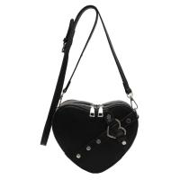 Bolso de hombro vintage Y2K con cadena pequeña para mujer, bolso en forma de corazón, bolso gótico grueso - details 8