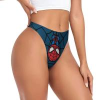 Mujeres personalizadas Kawaii Spider Man colgando boca abajo Tanga Tanga estiramiento Spiderman bragas ropa interior - details 1