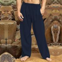 Pantalones sueltos de lino y algodón para hombre, pantalón informal de verano, Color sólido, talla grande, S-5XL - details 6
