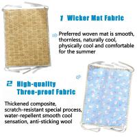 Alfombrilla Universal de seda de hielo con dibujos de perros, alfombrilla plegable impermeable para Gato, alfombrilla refrescante antideslizante, 2 tamaños, caja para perros, cama para dormir en casa - details 6