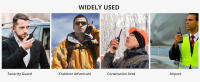 Walkies Talkies Batería Recargable Walky Talky Profecionales 16 Canales CTCSS DCS Transmisores Receptores Radiocomunicación Gran Alcance Emisora Radio con Pinganillos - details 7