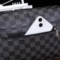 Bolso casual para hombre, almacenamiento multifuncional, bolso de hombro para hombre a cuadros informal a la moda, nuevo bolso de mensajero de gran capacidad - details 10