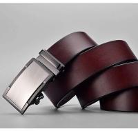 Cinturón de Cuero de Vaca de Negocios para Hombres BUNO Hebilla Automática de Metal, Ajuste Perfecto para Jeans Alta Calidad Auténtica - details 12