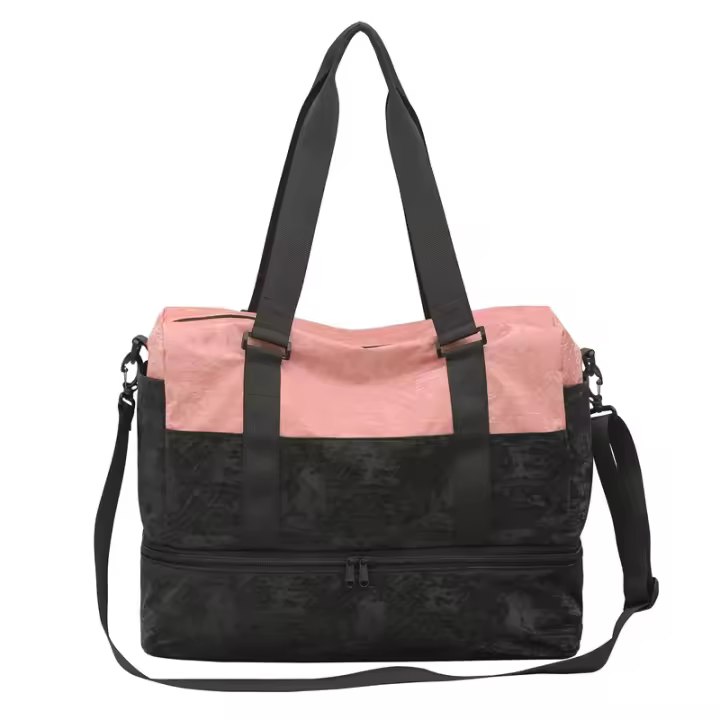 Bolsa de Yoga para gimnasio y Fitness para mujer, bolsas de lona deportivas húmedas y secas con paquete de zapatos, para senderismo al aire libre, Camping, bolso de natación grande de mano - 1