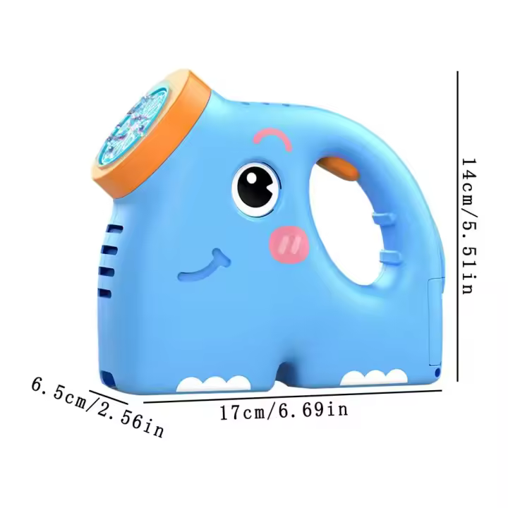 Bubble Blower Machine Cute Elephant Bubble Blower Machine Bubble Blowing Toys Portable Fun Outdoor Toys Battery Powered For Boys - 1