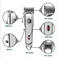 Kemei-cortadora de pelo profesional KM-1998 para hombre, máquina de afeitar de alta calidad, con batería de 2000mAh, muy ligera y silenciosa - details 4