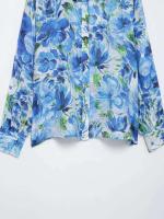 Camisa Estampada Floral 2025 Top Casual de Manga Larga para Mujeres Blusas Sueltas de Moda - details 3