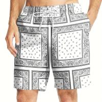 Traje de Baño de Playa Hawaiiana 3D Impreso Traje Corto de Surf Casual para Hombres en Verano - details 3