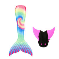 Disfraz de cola de sirena para niños y niñas, traje de baño de fantasía, aleta Monofin, Cosplay, regalo de cumpleaños - details 1